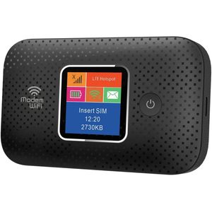 Vitalify® 4G MiFi Router – Draagbare WiFi Hotspot, 300 Mbps, 10 Gebruikers, 3000mAh Batterij, Type-C, Simkaart Ondersteuning, Beveiligde Draadloze Router