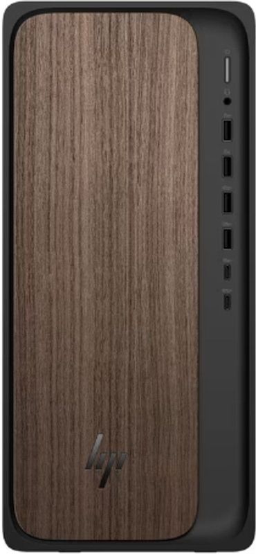 HP OmniDesk M03-0610nd Intel Core Ultra 5 225 16 GB DDR5-SDRAM 512 GB SSD Windows 11 Home Tower PC AI PC Hout, Zwart