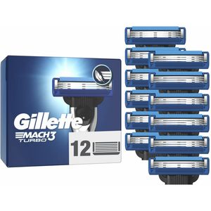 Gillette - Mach3 Turbo - Scheermesjes - 6 stuks - Verbeterde Lubricatiestrip