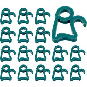 120 Stuks Kerstlicht Goot Clips Hangende Haken voor Outdoor LED Decoratieve Lichtslingers (Groente)
