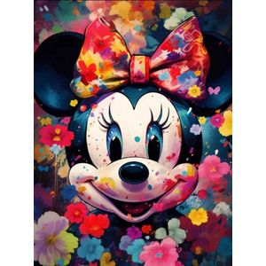 Diamond painting Disney Minnie Mouse 40x50 vierkante steentjes