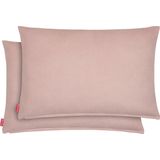 Blumtal Chenille Kussenslopen - Set van 2 - Zacht en met Blinde Rits - Kussenhoes 30 x 50, Dusty Pink - Roze