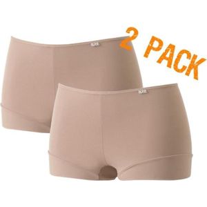 Avet | Dames Boxershorts | Microvezel | maat L | beige | 2-Pack