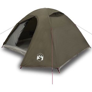 vidaXL - Koepeltent - 4-persoons - waterdicht - bruin