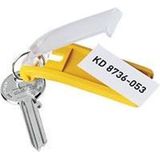 Durable 195704 Key Clip - 1957 Sleutelhanger Geel 6 stuk(s)