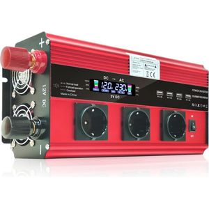 Lexium Omvormer 12V 230V - Spanningomvormer - Auto omvormer - Stopcontact - Autolader