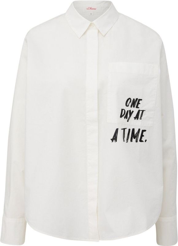 s.Oliver - Blouse - Poplin - Casual - Zacht Katoen