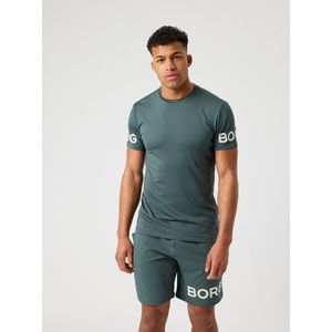 Björn Borg - Sportshirt - Urban Chic Groen - Korte Mouw - Gerecycled Polyester