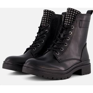 Tamaris dames veterboots - Zwart - Maat 36