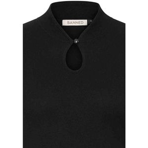 Banned - Mara Gebreide trui - S - Zwart