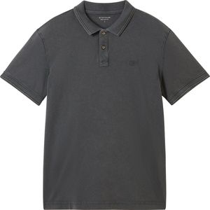 TOM TAILOR garment dye polo Heren Poloshirt - Maat M