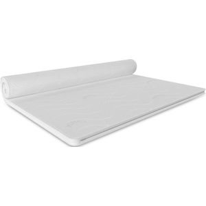 7cm-Topdek-Matras-Koudschuim-Bamboe-Tencel-Antibacteriële Hoes-Afritsbaar-Moulin-Doje-Topper-180x210cm