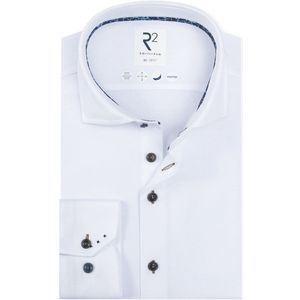 R2 - Overhemd - Wit - Fine Twill - Heren - Formeel