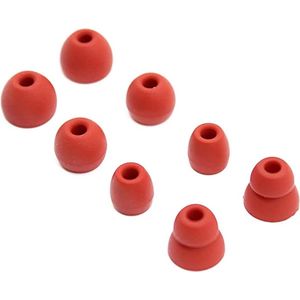 Allecto Plus - Vervangende siliconen oordopjes voor Powerbeats 3 / Pro hoofdtelefoon - Rood.