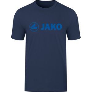 Jako - T-shirt Promo - Kindershirt Blauw - Marine Gemeleerd / Indigo Blauw - Katoen