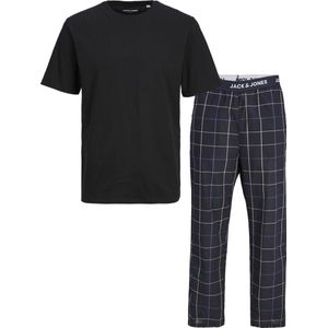 Jack & Jones Heren Pyjamaset JACBASIC Zwart/Donkerblauw - Maat XL