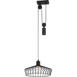 EGLO Winkworth - Hanglamp - E27 - Ø 38 cm - draad - Zwart