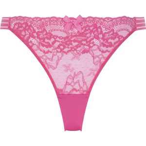 Hunkemöller Dames Lingerie String Sully - Roze - maat XL