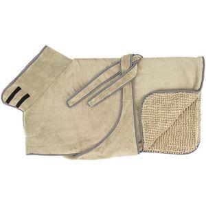 Scruffs - Expedition Deluxe Noodle Dog Drying Coat – Kleur: Sage Green, Maat: Small