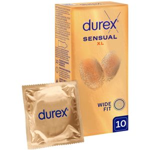 Durex - Sensual XL - Condooms - 10 Stuks - Natuurlijke Latex