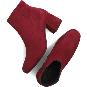 Paul Green 8101 Enkellaarsjes - Enkelboots met rits - Dames - Rood - Maat 38