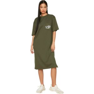 Trendyol Vrouwen Standaard mouw Ronde hals Verschuiving Jurk