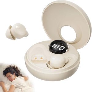 Slaaphoofdtelefoon Draadloos met Bluetooth 5.3 - Comfortabele Siliconen Oordopjes voor Zijslapers