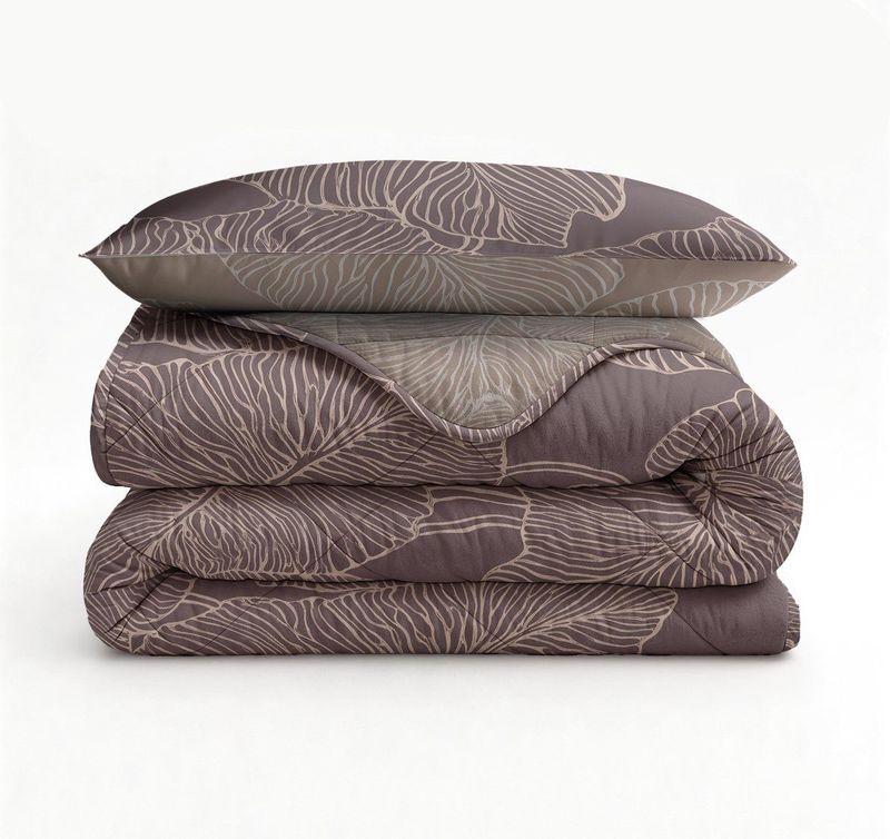 Sleeptime 2 in 1 Dekbed zonder Overtrek Dreamy - Dekbed - 140 x 200 cm + 1 x kussensloop 60x70 - Paars