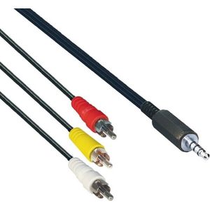 Transmedia 3,5mm Jack 4-polig - Composiet audio video kabel - 2 meter