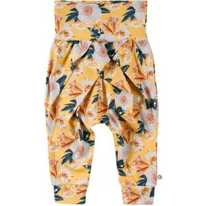 Müsli Bloom Pants - Broek - Baby - Meisje - Bloemen - Geel - Maat: 74