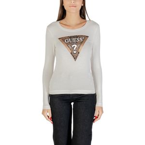 Guess - W5BI75 J1314 - T-shirt - Beige - Lange Mouwen - Ronde Hals