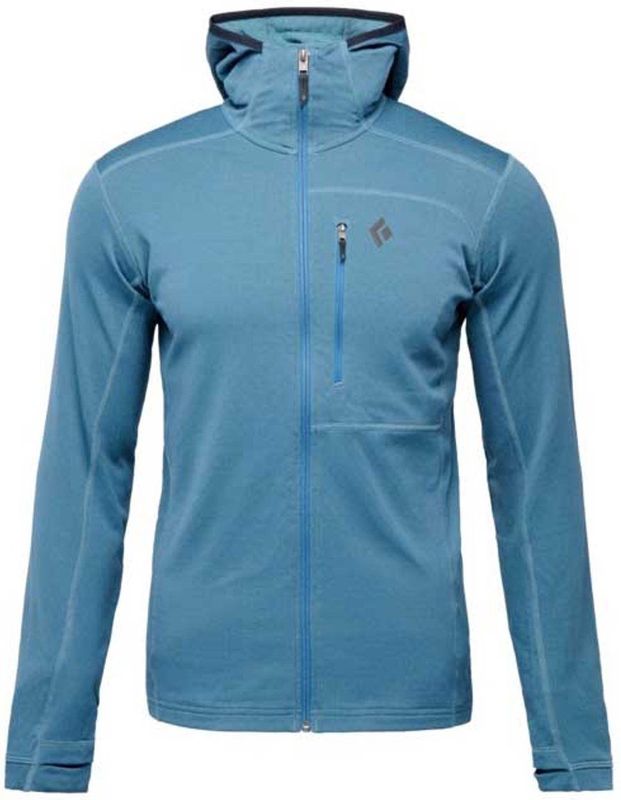 Black Diamond - Coefficient Fleece Hoody - Blauw - Met Volledige Rits