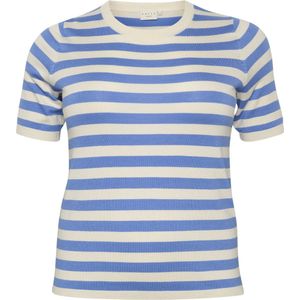 Kaffe Curve KCmalia Wide Stripe Knit Dames Trui - Maat S