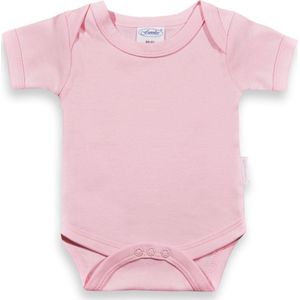 Romper Roze [Rompertje Uni Line] [Funnies romper] [New born roze][Maat 50-56]