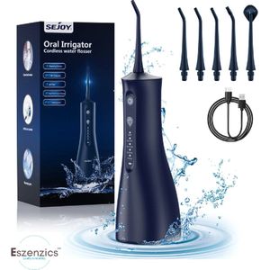 Eszenzics™ Waterflosser Pro7 - Geavanceerde Monddouche - Flos apparaat - 360° roterend - 5 standen - Oplaadbaar - 30 Dagen gebruik - Waterdicht IPX7