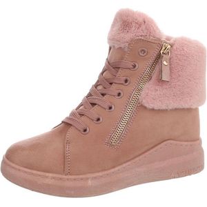 Warm gevoerde roze sneakers maat 37