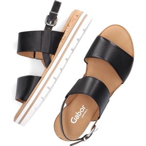 Gabor 774.1 Sandalen - Dames - Zwart - Maat 37