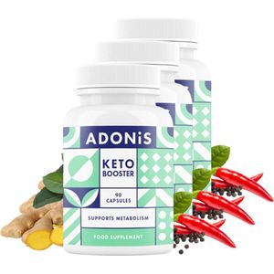 Adonis | Keto Booster | 90 Capsules | 3 stuks | 3 x 90 capsules