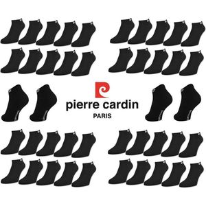Pierre Cardin 20 Paar Zwarte Sneakersokken maat 43-46