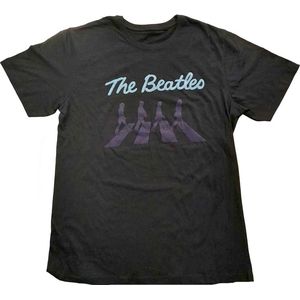 The Beatles - Crossing Silhouettes Heren T-shirt - M - Zwart