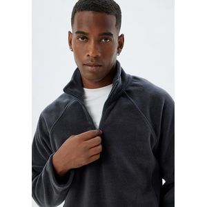 Halve ritssluiting Stiksel detail Sweatshirt