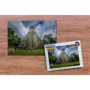 Puzzel Vooraanzicht grote piramide van Tikal in Guatemala - Legpuzzel - Puzzel 500 stukjes