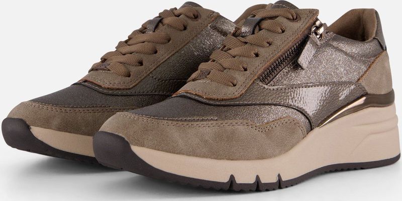 S.Oliver Sneakers - Taupe - Synthetisch - Dames