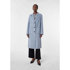 comma - Outdoor-Mantel - Lange Jas - Wolmix - H-vormig Silhouet