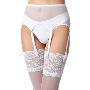 Merry Style - MS-KS-912 - Jarretel Gordel - Wit