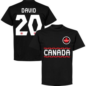 Canada David 20 Team T-Shirt - Zwart - 3XL