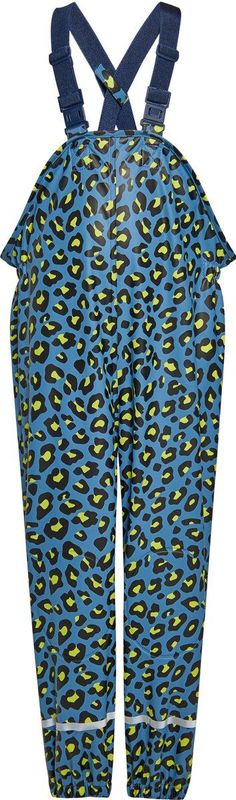 Schmuddelwedda - Tuinbroek - Blauw - Dierenprint - Lang/maxi