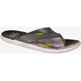 Heren slippers coqui levi 7972 kaki grijs - maat 42