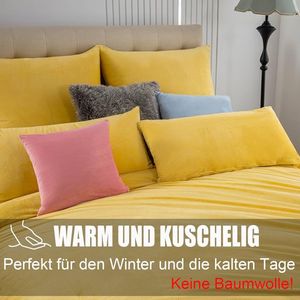 Flanel-microvezel dekbedovertrek - warm en zacht - 1 stuk - 135 x 200 cm