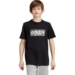 adidas Sportswear Camo Linear Graphic T-shirt Kids - Kinderen - Zwart- 140